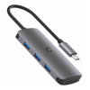 Cygnett Mounts & Docks - Cygnett Unite SlimMate USB-C Hub Black (CY3316HUBC3) 100W USB-C PD Pass-through Port 3x USB-A 3.0 Ports High-Speed Data