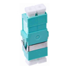 4Cabling - 4Cabling LC OM3 / OM4 Multimode Through Coupler Flangeless Duplex | Aqua