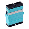 4Cabling - 4Cabling SC OM3 / OM4 Multimode Through Coupler Flangeless Duplex | Aqua