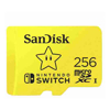 SanDisk Micro SD Cards - SanDisk AND NINTENDO COBRANDED MICROSDXC SQXAO 256GB U3 C10 UHS-1 100MB/S R 90MB/S W 3X5 Lifetime LIMITED