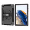 Generic Cases & Covers - Rugged Black Case for Samsung Galaxy Tab A8 (10.5") Black (hdta8) Shockproof Dustproof 360 Rotatable Hand Strap heavy