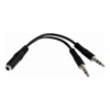 StarTech Audio Cables - StarTech STARTECH.COM 3.5MM Stereo SPLITTER CABLE 4-POSITION TO 2X 3-POSITION F TO M LTW