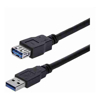 USB 2.0 Cables - StarTech STARTECH.COM 1M USB3.0 A TO A Extension CABLE M TO F BLACK LTW