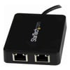 USB Type-C / 3.1 Cables - StarTech STARTECH.COM USB-C TO DUAL Gigabit ETHERNET ADAPTER USB3.0(1) BLACK 2YR