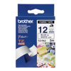 Brother - Brother 12MM Blue ON WHITE FABRIC TZ TAPE