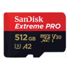 SanDisk SD / SDHC Cards - SanDisk Extreme Pro microSDXC SQXCD 512GB V30 U3 C10 A2 UHS-I 200MB/s R 140MB/s W 4x6 SD adaptor Lifetime Limited