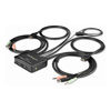 StarTech KVM Switches - StarTech STARTECH.COM 2 Port USB HDMI 4K 60HZ CABLE KVM SWITCH W/ AUDIO