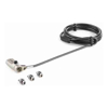 StarTech Brackets & Mounting - StarTech 6' (2m) 3-in-1 Universal Laptop Cable Lock 4-Digit Combination Laptop/Desktop Security Cable Lock Compatible
