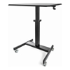StarTech Brackets & Mounting - StarTech Mobile Standing Desk Portable Sit Stand Ergonomic Height Adjustable Cart on Wheels Rolling Computer/Laptop