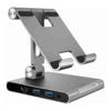 Docks & Port Replicators - J5create JTS224 Multi-Angle Stand with Docking Station for iPad Pro Samsung Surface Pro 8 (USB-C to 4K HDMI USB-C 100W