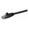StarTech - StarTech STARTECH.COM CAT6 ETHERNET CABLE 2M BLACK 650MHZ 100W SNAGLESS PATCH CORD Lifetime WARR