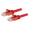 Cat6 Network Cables - StarTech STARTECH.COM CAT6 ETHERNET CABLE 3M RED 650MHZ 100W SNAGLESS PATCH CORD Lifetime WARR