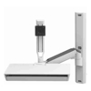Ergotron Brackets & Mounting - Ergotron CareFit Combo System with Worksurface Snow