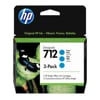 HP - HP 712 3-Pack 29-ml Cyan DesignJet Ink Cartridge