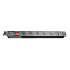 4Cabling - 4Cabling 1RU 6 Way GPO Rack Mount PDU Power Rail With Red ON/Off Switch and fixed 10A Power Cord