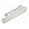 4Cabling - 4Cabling White 6 Outlet Powerboard | 1m Lead