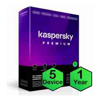 Home & SOHO Antivirus & Internet Security Software - Kaspersky Premium Physical License (1 Year 5 Devices)