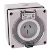 4Cabling Power Cable Accessories - 4Cabling 4C | Socket Outlet 3Flat Pin IP66 250V 15A