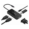 USB 2.0 Cables - Simplecom DA451 5-in-1 USB-C Multiport Adapter MST Hub with VGA and Dual HDMI