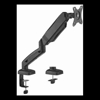 Brateck Brackets & Mounting - Brateck Economy Single Screen Spring-Assisted Monitor Arm Fit Most 17"-32" Monitor Up to 9 kg VESA 75x75/100x100