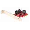 RAID Controllers - StarTech SATA PCIe Card 6 Port PCIe SATA Expansion Card 6Gbps Low Full Profile Stacked SATA Connectors ASM1166 Non-Raid
