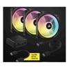 Case Fans - Corsair QX RGB Series iCUE LINK QX120 RGB 120mm Magnetic Dome RGB Fan Starter Kit