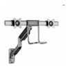 Brackets & Mounting - Brateck Fabulous Wall Mounted  Gas Spring Dual Monitor Arm 17"-32"Weight Capacity (per screen)9kg(Black)