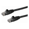 Cat6 Network Cables - StarTech 15m 50ft CAT6 Ethernet Cable Black Snagless Gigabit 100W PoE UTP 650MHz Category 6 Patch Cord UL Certified
