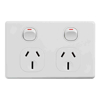 Cable Management & Installation - 4Cabling 4C | Classic Double Power Point 250V 15A Horizontal