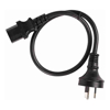 4Cabling - 4Cabling 5m IEC C13 to Mains  (7.5A/1800W Limit) Power Cable | Black