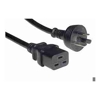 4Cabling - 4Cabling 3m IEC C19 to Mains Power Cable 15A Black
