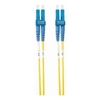 4Cabling - 4Cabling 50m LC-LC OS1 / OS2 Singlemode Fibre Optic Cable: Yellow