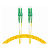 4Cabling - 4Cabling 10m LC/APC-LC/APC OS1 / OS2 Singlemode Fibre Optic Duplex Patch Cable 2mm Oversleeving | Yellow