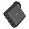 OtterBox Home & Wall Chargers - OtterBox 100W Four Port USB-C (Type I) PD Fast GaN Wall Charger Black (78-81355) Dual USB-C (100W+18W) Dual USB-A (18W)