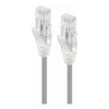 Cat6 Network Cables - ALOGIC 1m Grey Ultra Slim Cat6 Network Cable UTP 28AWG Series Alpha