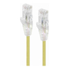 Cat6 Network Cables - ALOGIC 1.5m Yellow Ultra Slim Cat6 Network Cable UTP 28AWG Series Alpha
