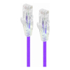 Cat6 Network Cables - ALOGIC 3m Purple Ultra Slim Cat6 Network Cable UTP 28AWG Series Alpha