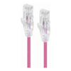 Cat6 Network Cables - ALOGIC 0.30m Pink Ultra Slim Cat6 Network Cable UTP 28AWG Series Alpha