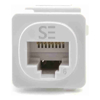 Cat6 Network Cables - Serveredge  Cat6 UTP RJ45 Australian Style Jack White Pack of 10