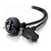 Power Cables - ALOGIC 2m 3 Pin Aus Male to Right Angle IEC C13 Female Power Cable