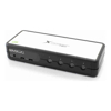 Serveredge KVM Switches - Serveredge 4-Port USB / VGA Desktop KVM Switch With Audio & USB Hub2.0  Includes Cables 