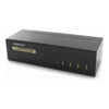 Serveredge KVM Switches - Serveredge 4-Port Dual Monitors DVI USB KVM Switch w/ 7.1 Ch. Sound 