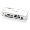 Serveredge KVM Switches - Serveredge 2-Port USB / DVI Desktop KVM Switch With Audio & USB Hub2.0  Includes Cables
