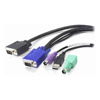 Serveredge KVM Cables - Serveredge 3m 3-in-1 KVM Cable PS2USB & VGA Suitable for KR08VU & KR16VU