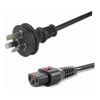 ALOGIC Power Cables - ALOGIC IEC LOCK 3m IEC C13 to Aus 3 Pin Plug Power Cord Male to Female