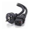 ALOGIC Power Cables - ALOGIC IEC LOCK 0.5m IEC C19 to Aus 3 Pin 15A Power Cord Male to Female