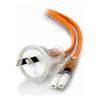 ALOGIC Power Cables - ALOGIC 1m Power Cord 2 Pin Aus (M) IEC C7 -Medical Appliance power Cord (Class2)