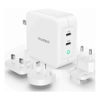 Choetech - Choetech PD6008  GAN Dual Type-C 100w Travel Charger (US/EU/UK/AU)