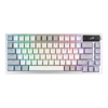 Wired Gaming Keyboards - Asus ROG ROG AZOTH/PBT/WHT  (Snow Switch)  Gaming Keyboard OLED DisplaySnow Switch 75 Keys Tri-mode Connection White