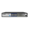Gigabit Network Switches - D-Link | DES-F1018P-E | 18 Port PoE Switch with 16 PoE Ports (8 Long Reach 250m) and 2 Gigabit Uplink Ports